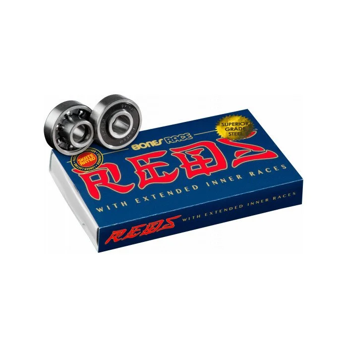 BONES RACE REDS SKATEBOARD BEARINGS - 8 PACK
