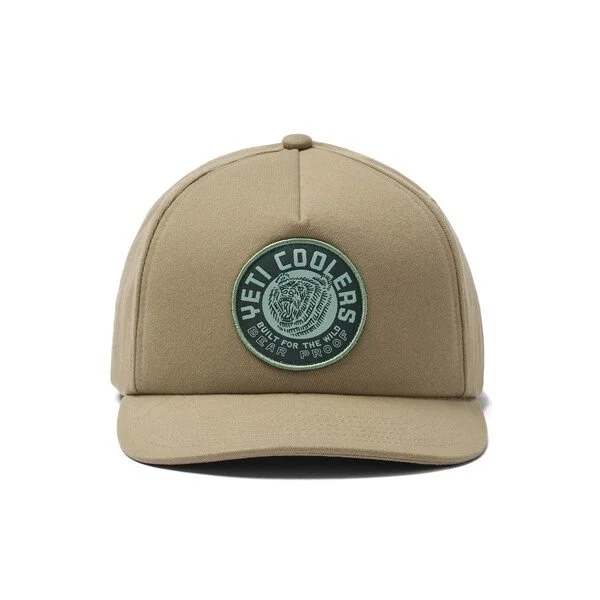 YETI Bear Proof Mid Pro Flat Brim Snapback Hat – Taupe