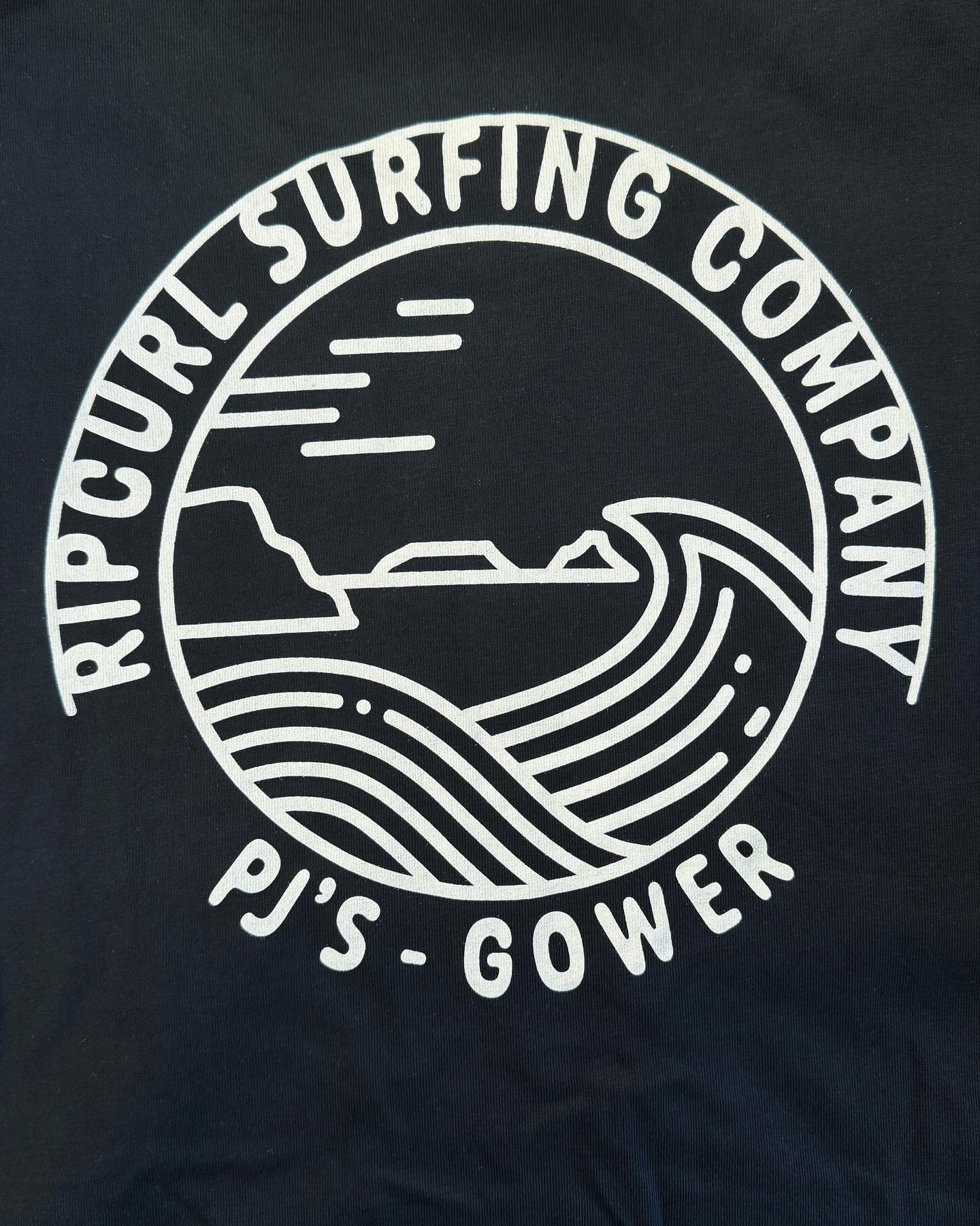 They&rsquo;re here !!! PJ&rsquo;s-Rip Curl T&rsquo;s ! Adults &pound;29.99 Kids (white only) &pound;22.99 #gower #ripcurl available in store only 🙌🤙