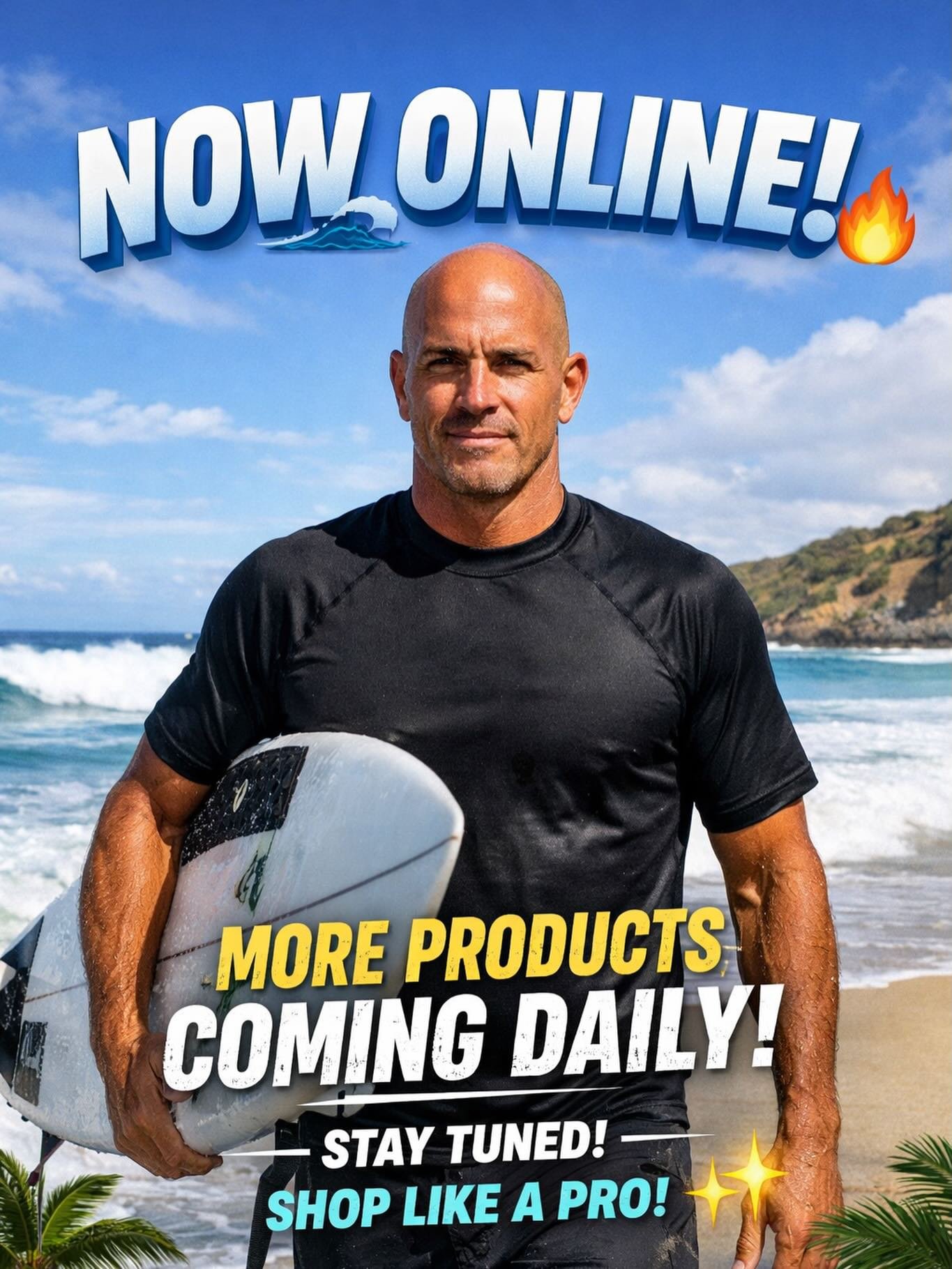 Now Online! 🌊🔥

We&rsquo;re officially live &mdash; and this is just the beginning. More products are being added daily, so there&rsquo;s always something new to discover.

www.pjsurfshop.com