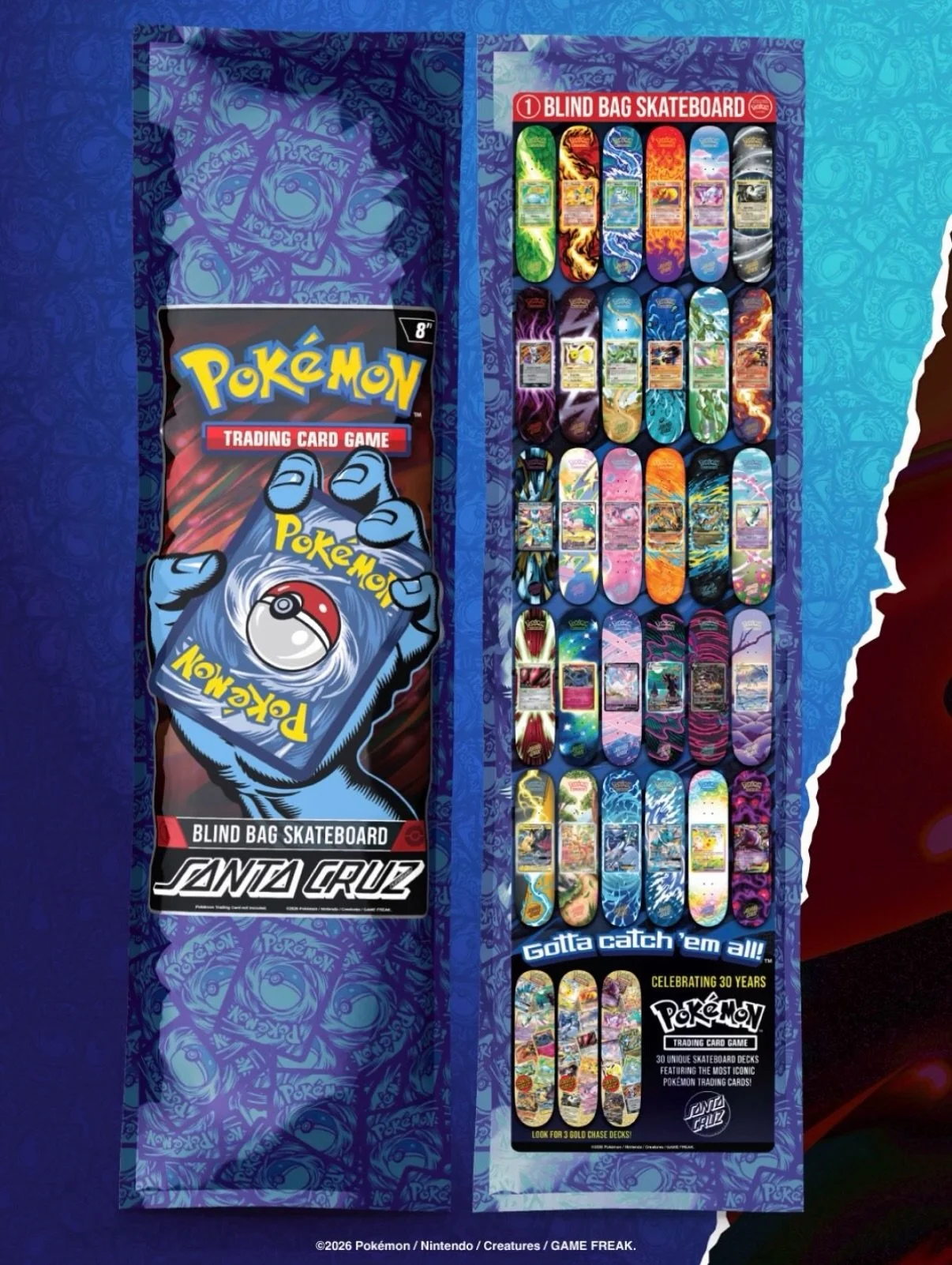 🚨 POK&Eacute;MON x SANTA CRUZ 🚨

🔥 TRAINERS &amp; SKATERS&hellip; GET READY! 🔥 

The legendary @pokemon TCG x @santacruzskateboards collaboration lands SATURDAY 17TH OCTOBER AT 2PM! 💥

Celebrating 30 years of Pok&eacute;mon, this insane collabor