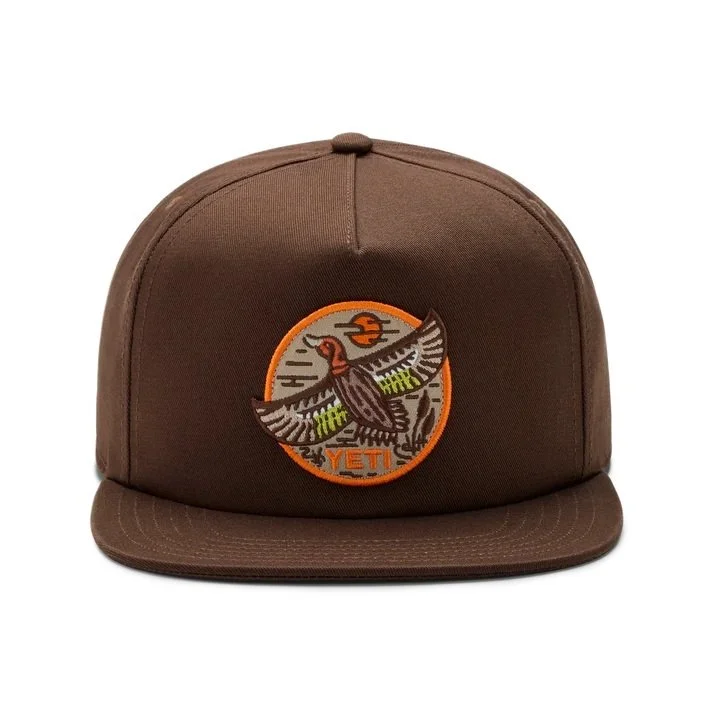 YETI BFTW Wild Duck Flat Brim Hat – Dark Brown