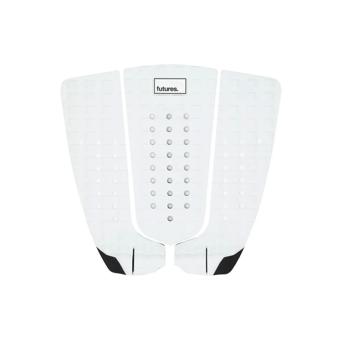 FUTURES JORDY SIGNATURE 3-PIECE TAIL PAD - BLACK/WHITE