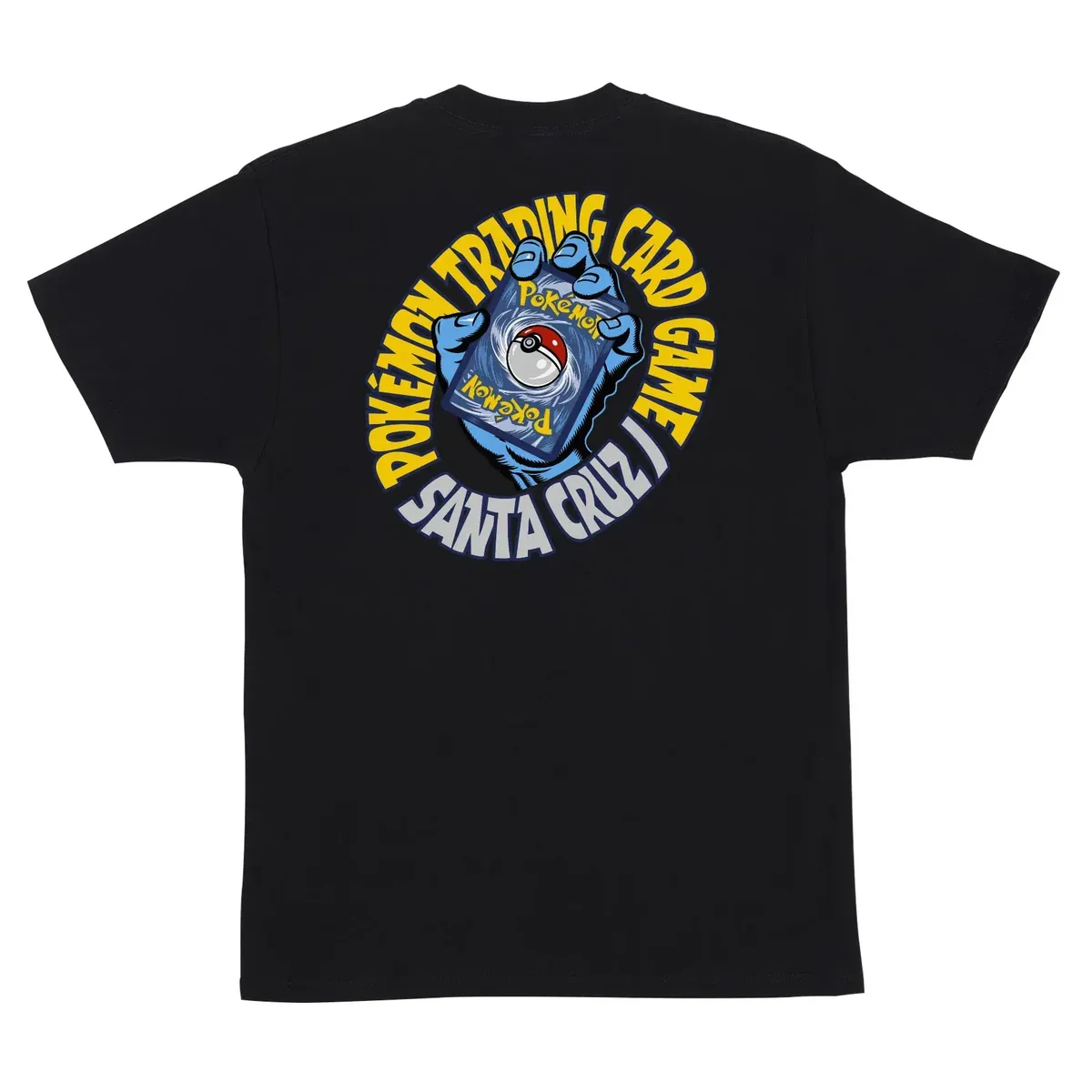 Santa Cruz Pokemon TCG Hand T-Shirt-Black