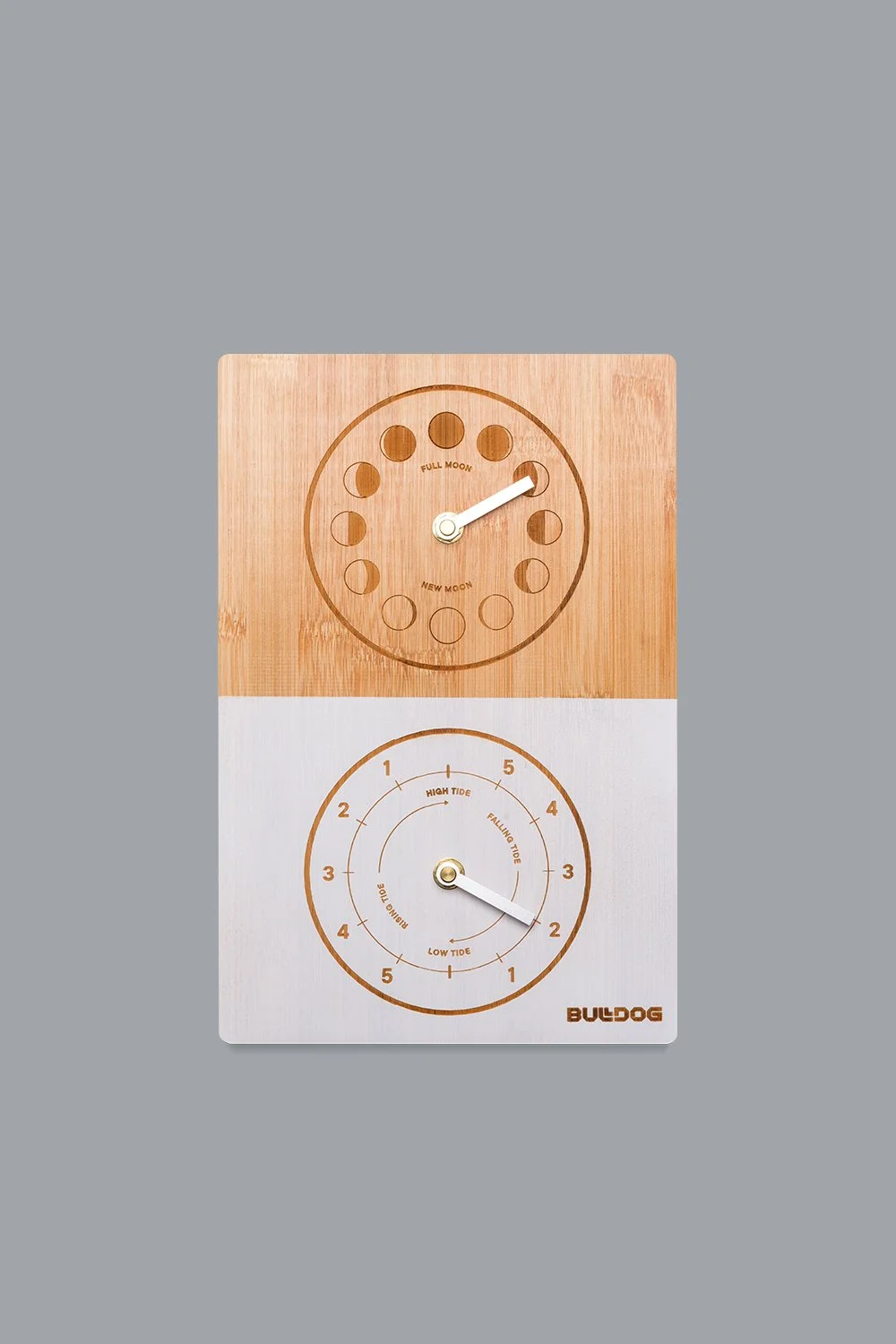 BULLDOG Double Dial Moon Tide Clock