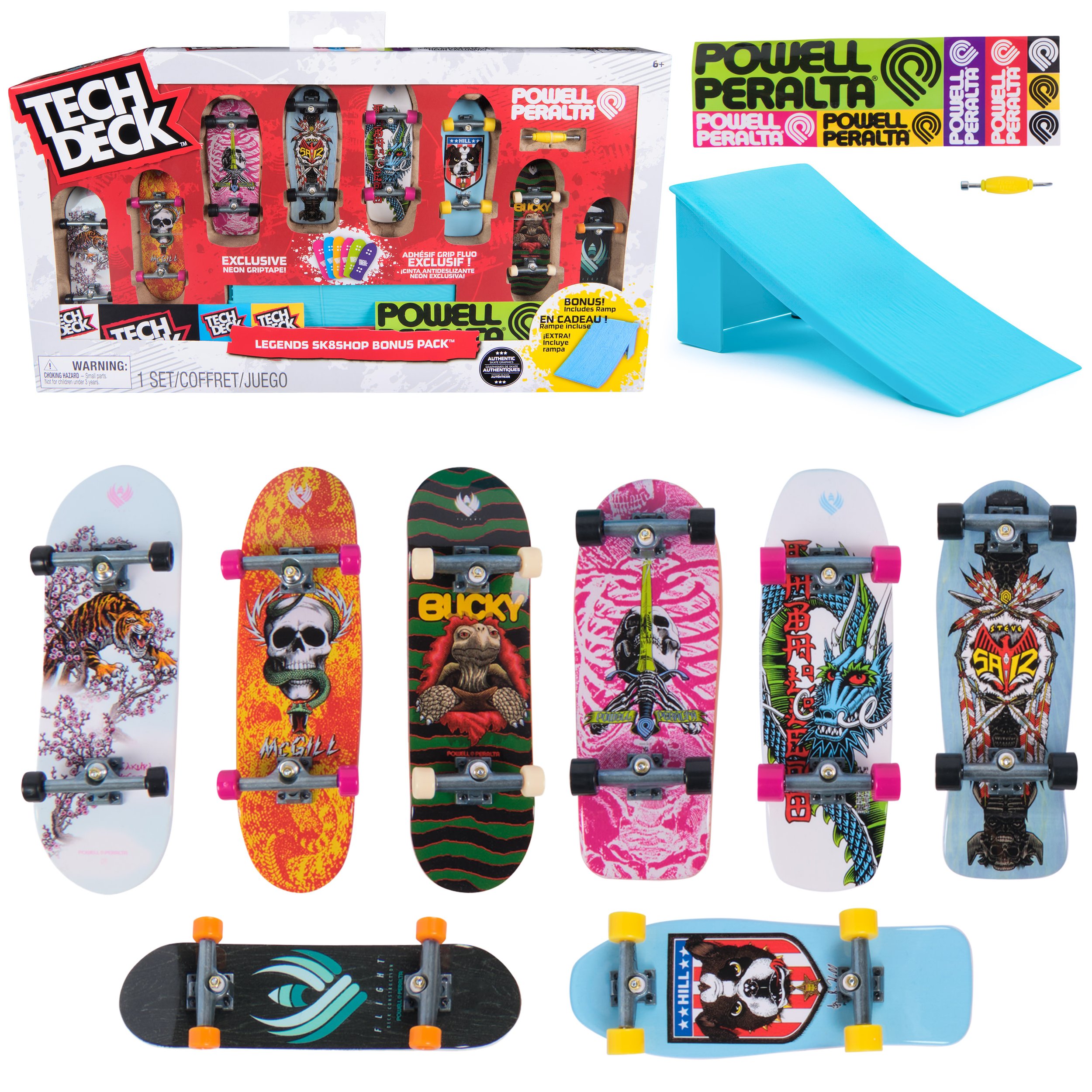 Tech Deck Legends Sk8shop Bonus Pack - 6 PK