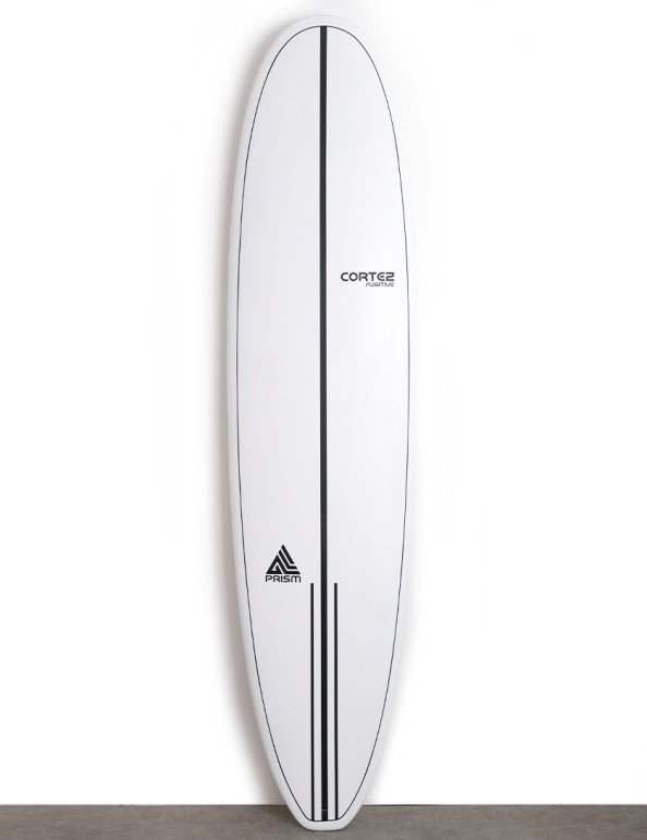 Cortez Prism Fugitive Surfboard 7ft 6 Futures - White