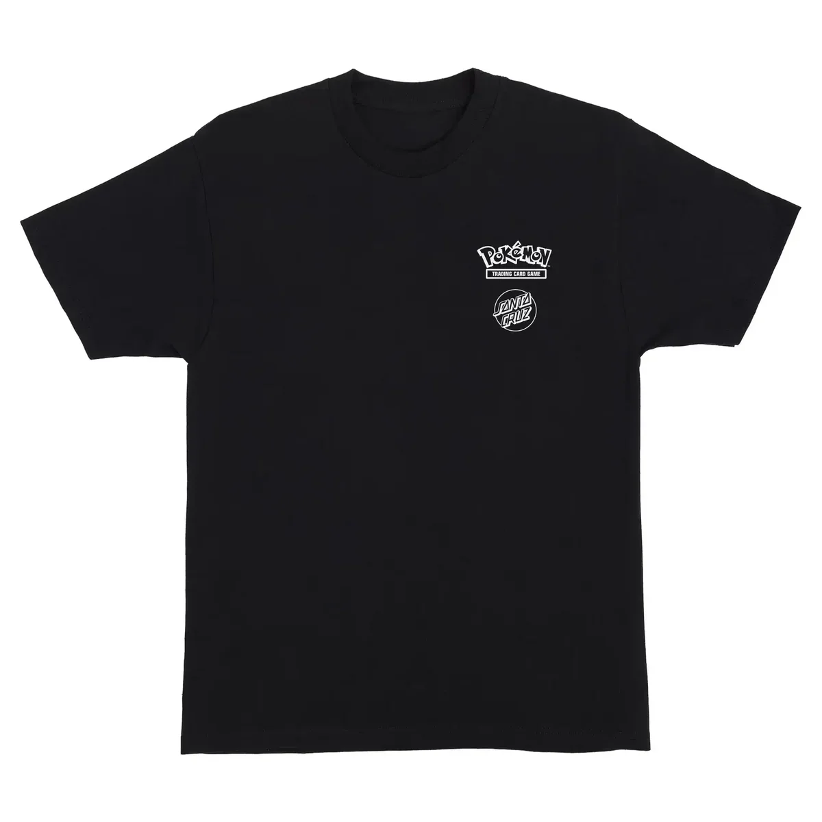 Santa Cruz Pokémon Power Dot T-shirt in black with small chest artwork