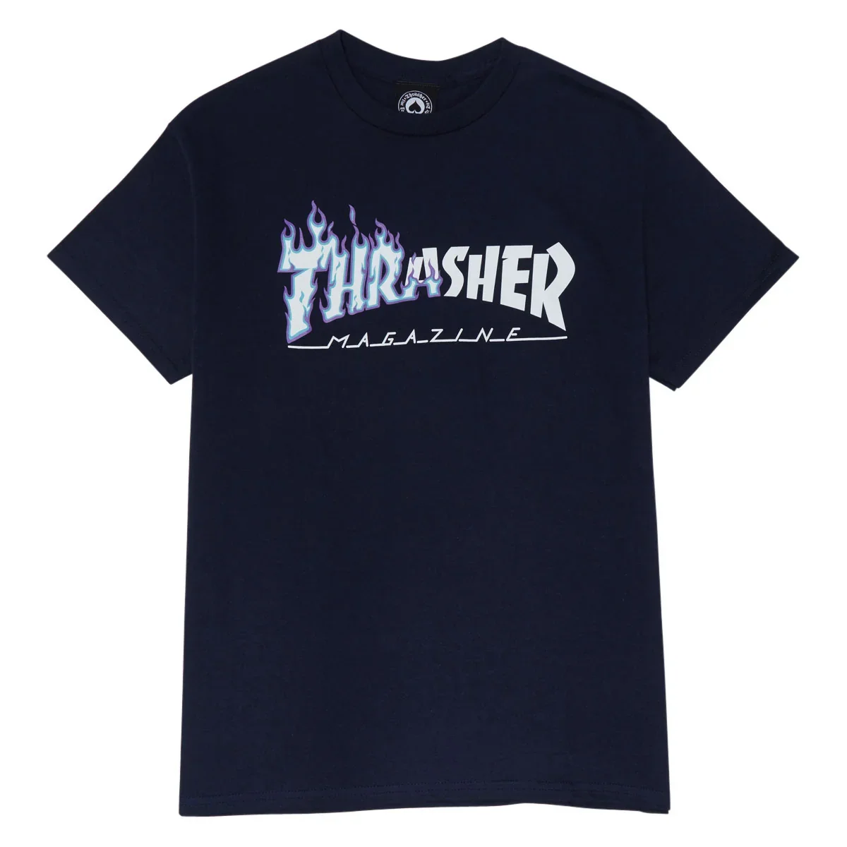 Thrasher Magazine T-Shirt Ignite Short Sleeve T Shirt Navy