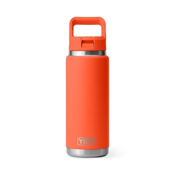 YETI Rambler 26oz Straw Bottle Papaya
