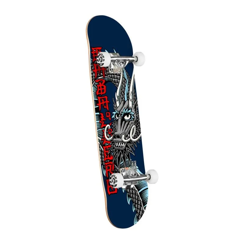POWELL PERALTA STEVE CAB 'BAN THIS' NAVY COMPLETE SKATEBOARD - 8.25"