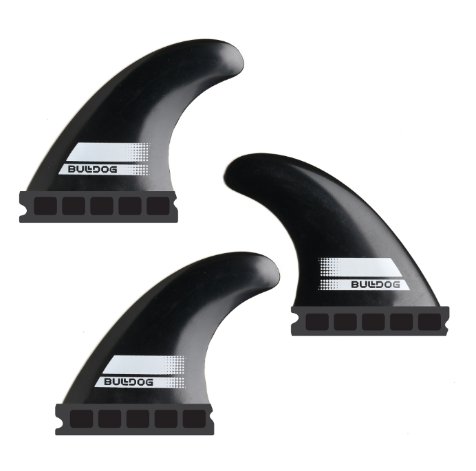 BULLDOG MOULDED THRUSTER SINGLE TAB FINS - SET 3