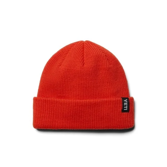 YETI Logo Badge Beanie Hat – Orange