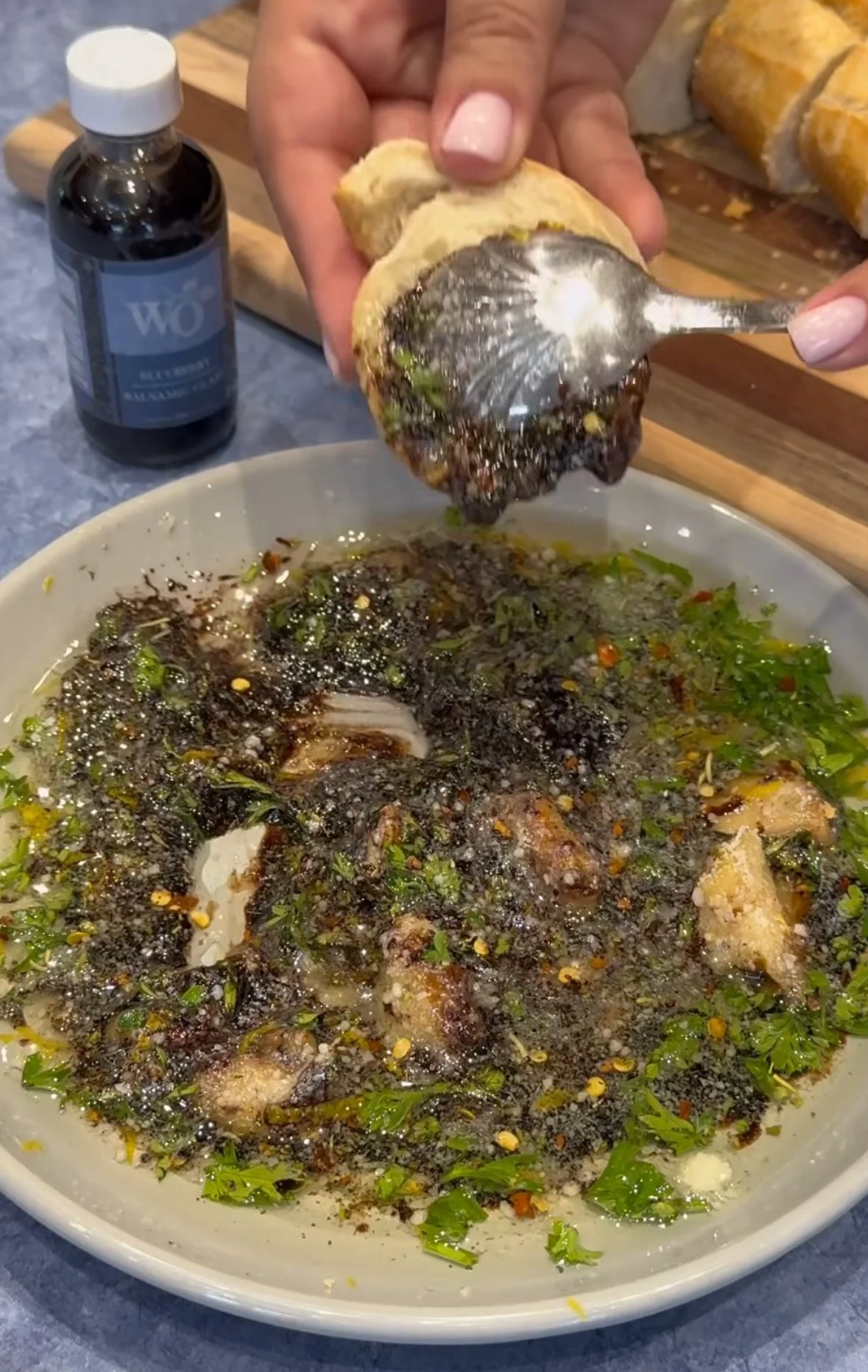 Blueberry Balsamic Bread Dip