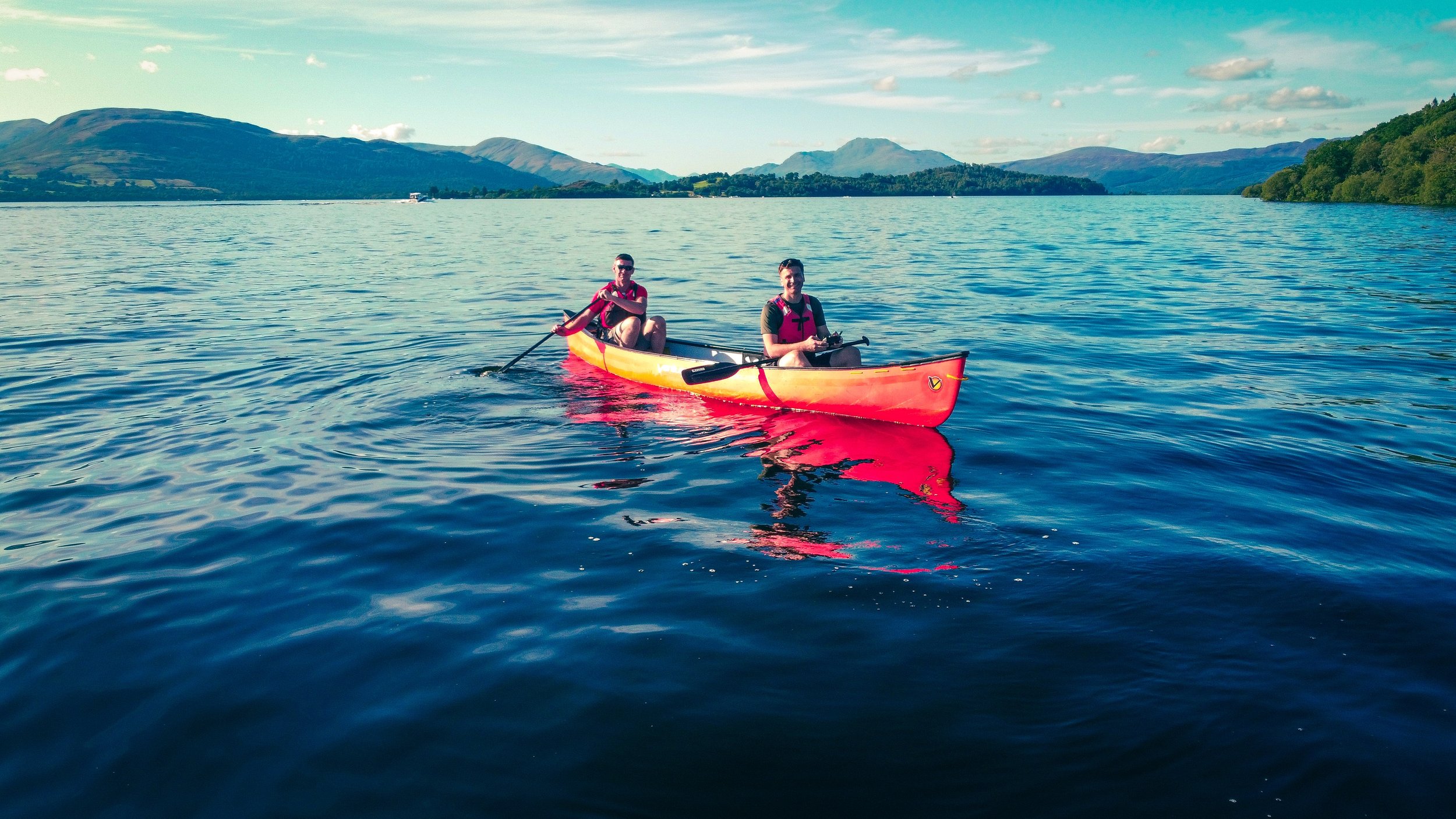 Scottish Adventure! Canoeing and Paddleboarding on Loch Lomond. Near Glasgow.