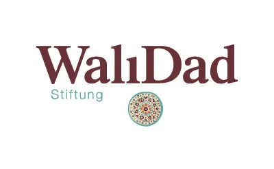 Logo for WaliDad Stiftung with a decorative circular emblem.