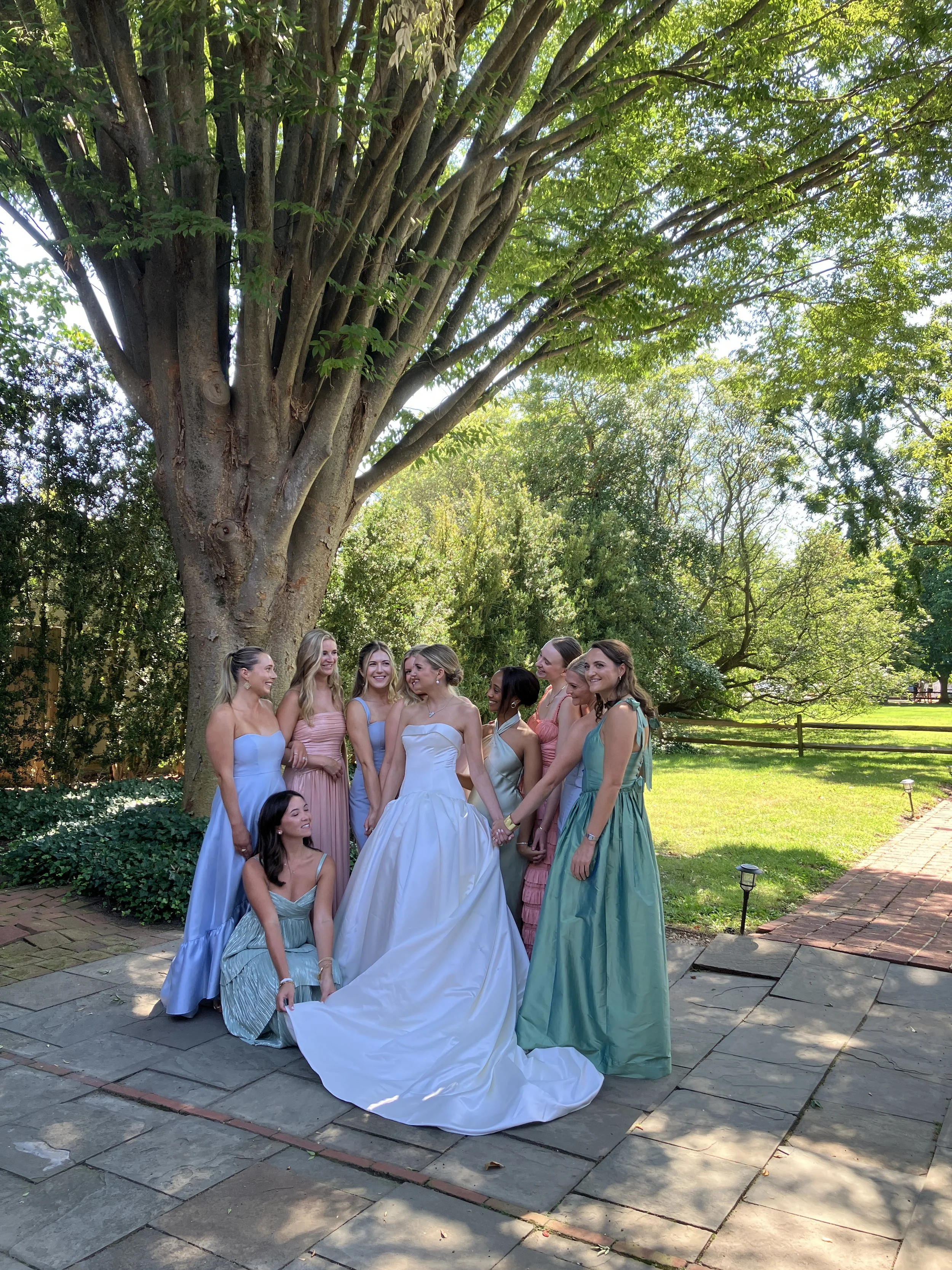 Group of young women at wedding in Chestertown MD