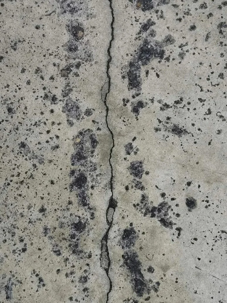 broken concrete close up