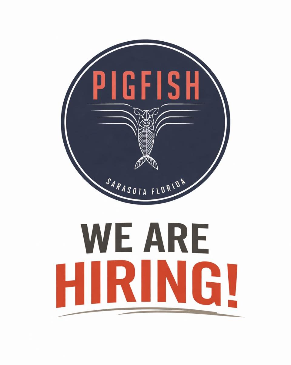 JOIN OUR TEAM! 🐷🐟
NOW HIRING: DISHWASHER

Pigfish is looking for a reliable full time dishwasher to join our team. If you take pride in keeping things clean, work well in a fast-paced kitchen, and want to be part of a great crew, we&rsquo;d love to