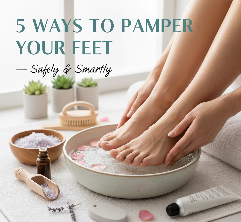 5 Ways to Pamper Your Feet — Safely & Smartly
