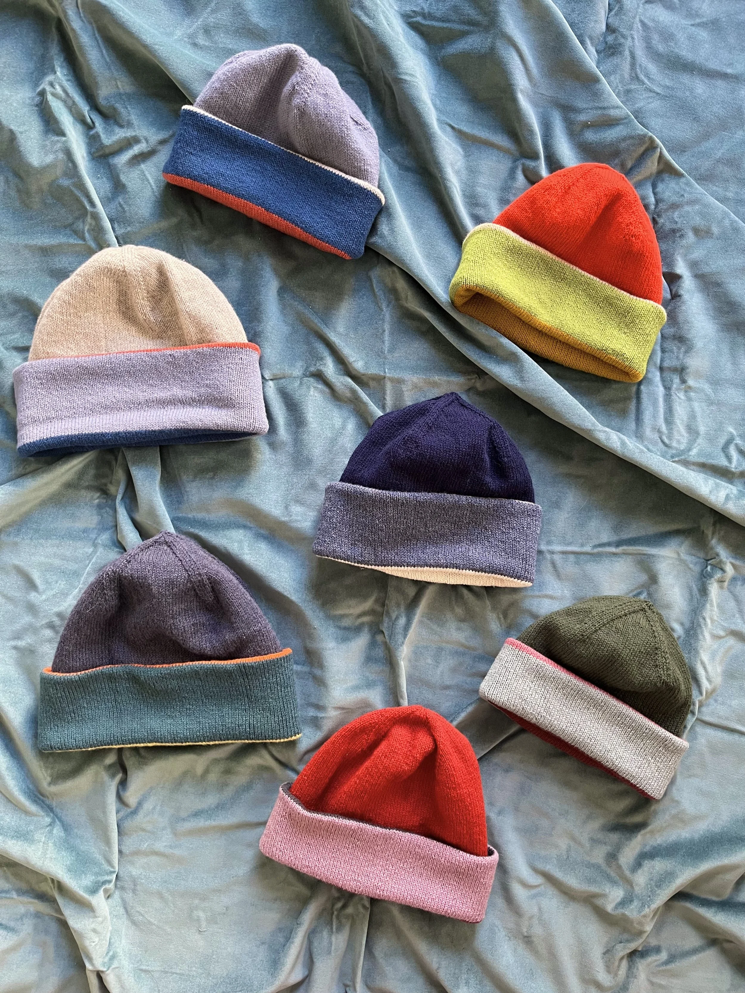 Musselburgh Hats (by Ysolda Teague), knit with Knitting for Olive 'Merino' (100% merino wool)