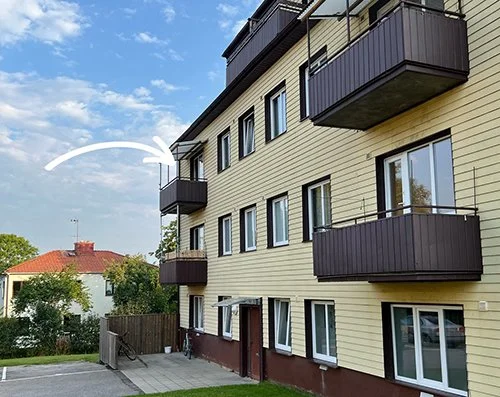 Hyr ledig tvåa med balkong i Ulricehamn