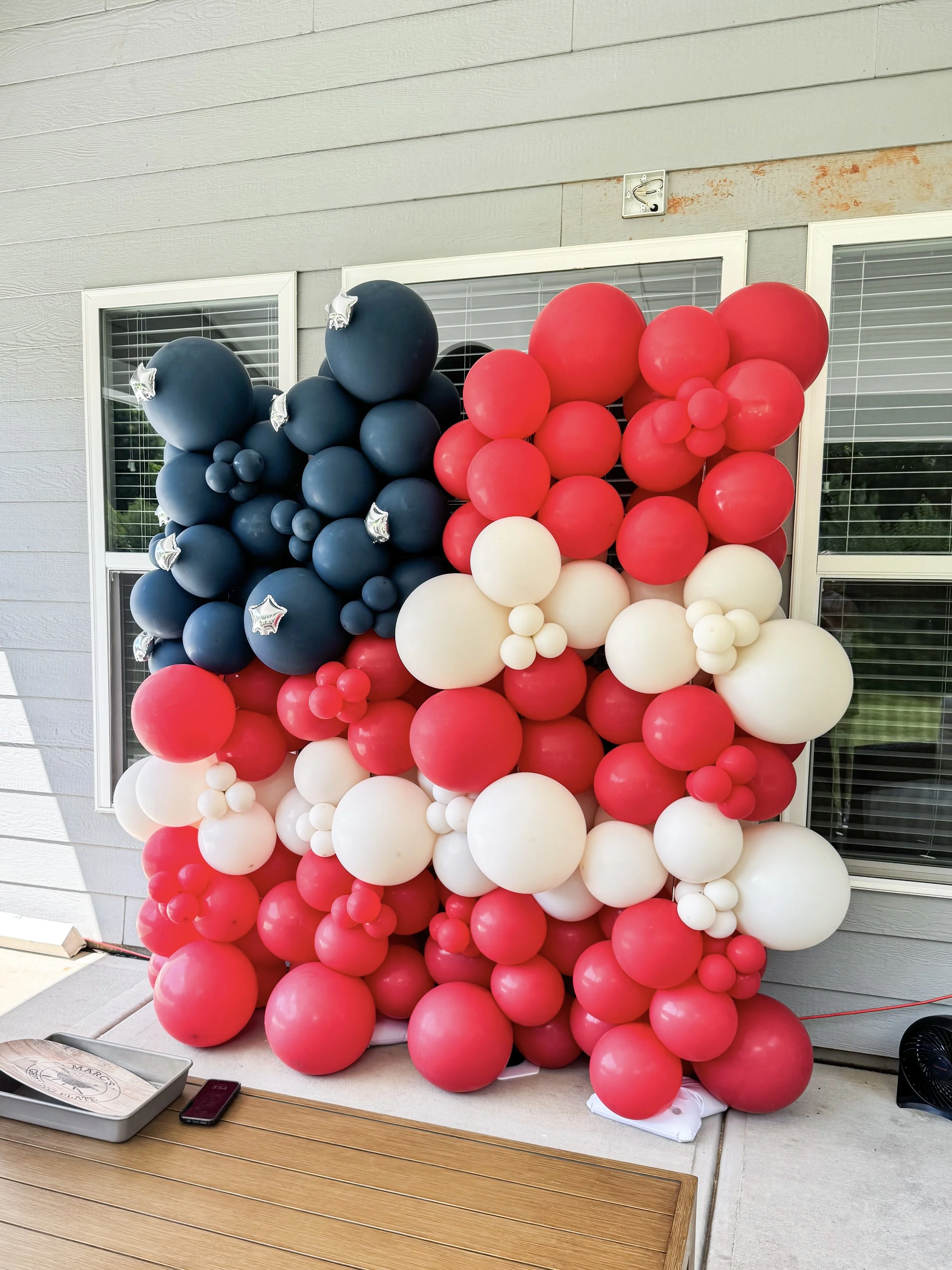 Birthday Party Balloon Wall Pool Party Balloon Decor Tropical Flamingo Party Mt. Holly, North Carolina