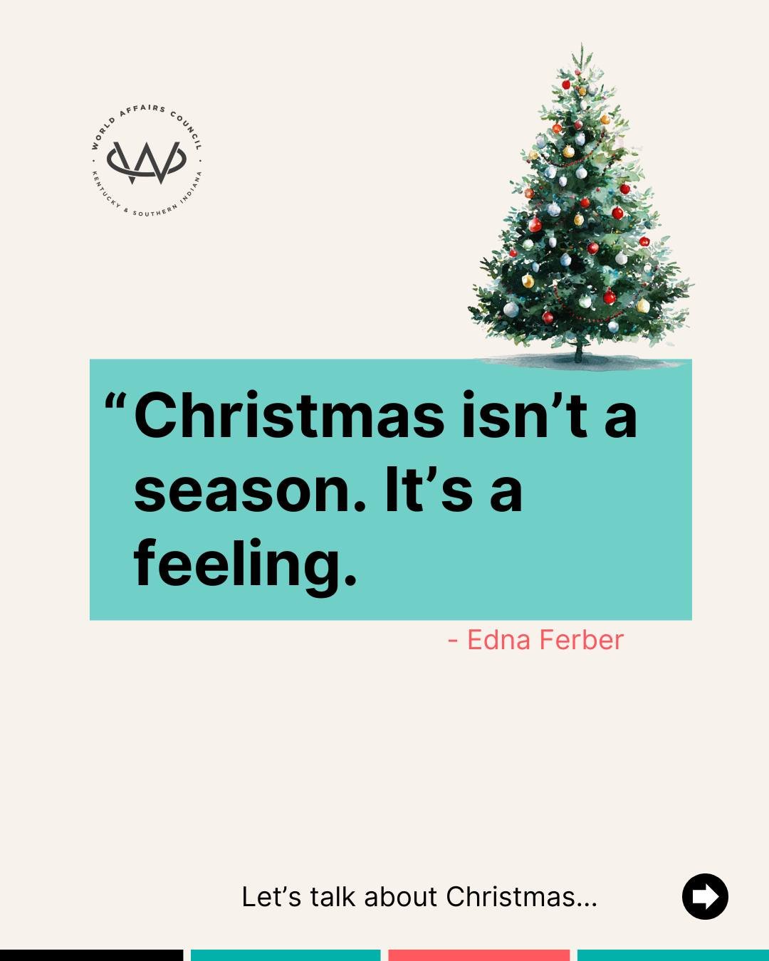 Merry Christmas! 🎄 Around the world, this season is marked by unique customs that reflect local cultures and traditions. As we celebrate, we wish everyone a joyful holiday season filled with peace, connection, and warmth. 

#WorldKentucky #MerryChri