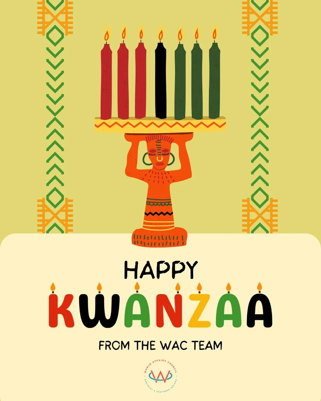Happy Kwanzaa to all who celebrate! As we honor this season, we reflect on the principles of unity, purpose, and collective responsibility that strengthen communities and inspire progress

#WorldKentucky #HappyKwanzaa #GlobalConnections #PeaceThrough