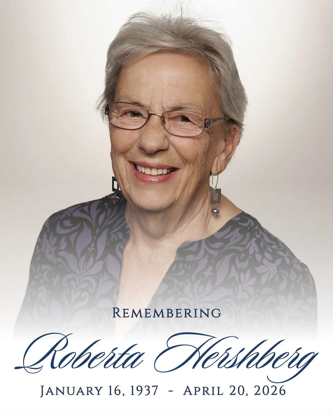 We continue to honor the life and legacy of Roberta Hershberg, whose passion for global understanding, education, and international connection left a lasting impact on our community and far beyond. Her generosity, curiosity, and commitment to buildin