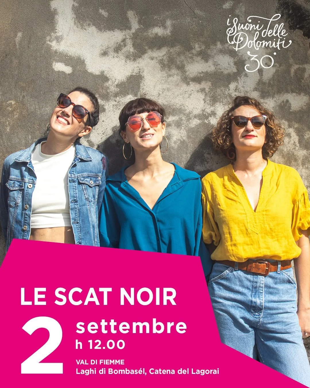 Dal sentiero Margherita alla val di Non e i suoi meleti; dal coro delle voci bulgare alla pizzica salentina: questi sono I miei suoni delle Dolomiti. 

Il 2 settembre un sogno diventa realt&agrave;: con @lescatnoir sar&ograve; ai laghi di Bombas&eacu