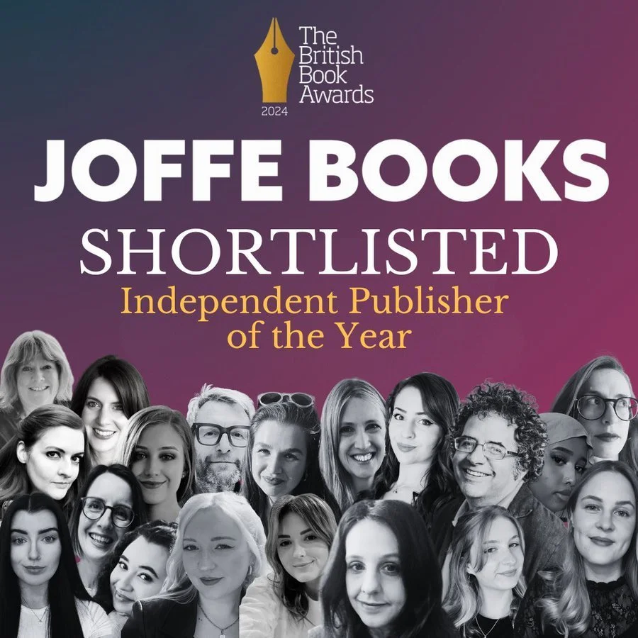 BRITISH BOOK AWARDS 2024: JOFFE BOOKS SHORTLISTED FOR INDEPENDENT PUBLISHER OF THE YEAR AWARD