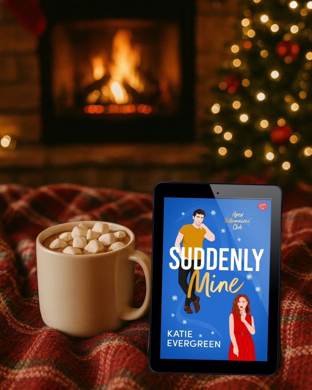 📚 Kindle + hot chocolate + warm blanket = the perfect cozy vibes ❄️ 

📖 SUDDENLY MINE by Katie Evergreen
✨ OUT NOW &ndash; just 0.99!
👉 https://geni.us/suddenly-mine-fb (link in bio)

✨ New York at Christmas
❤️ Workplace Romance
✨ Santa&rsquo;s Vi