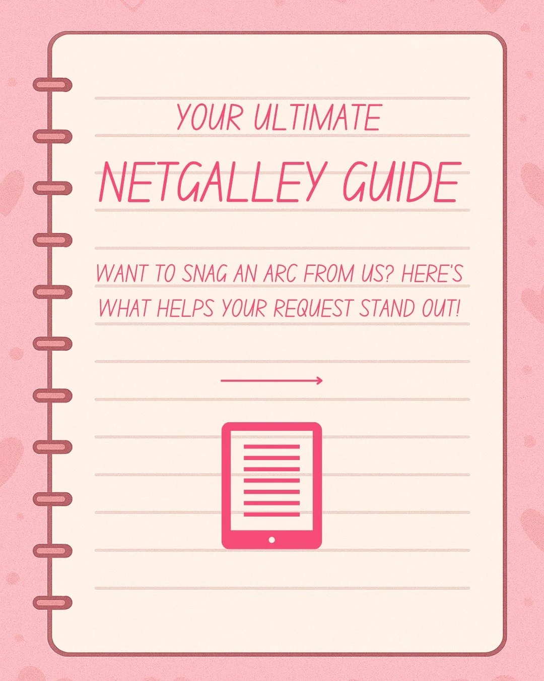 📚Calling all romance readers! 💖

Want to know how to make your NetGalley requests irresistible? We&rsquo;ve got you covered with your ultimate guide! From feedback rates to working links, we&rsquo;re spilling all the secrets that make us say yes to