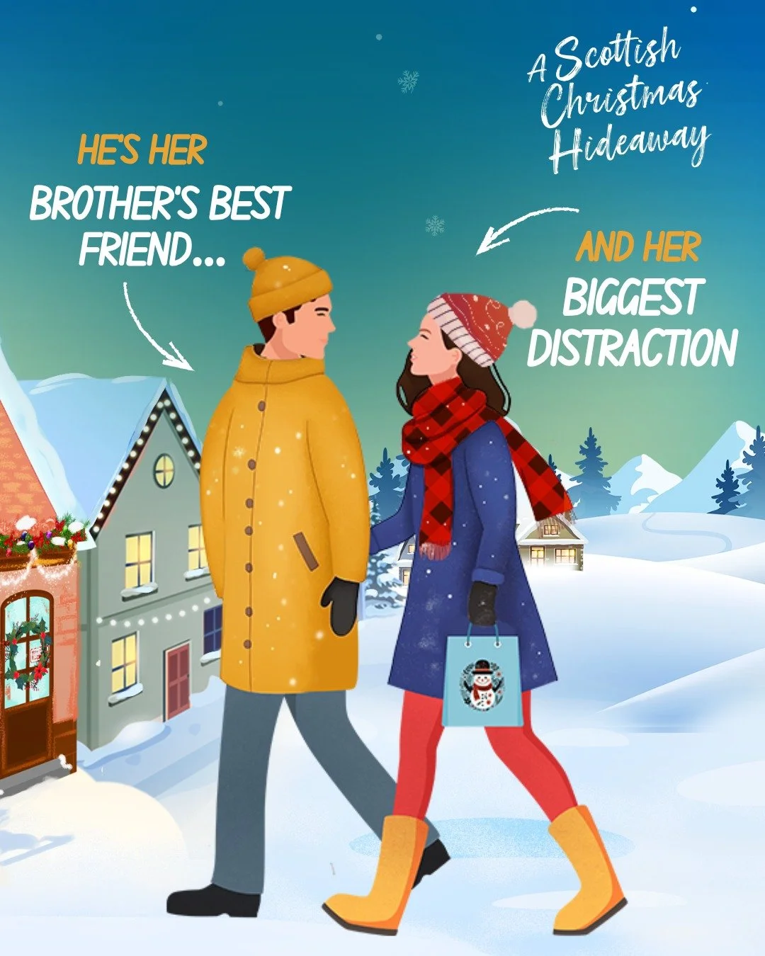 Jessica&rsquo;s mending her heart in Rowan Bay. Reuben, her brother&rsquo;s best friend, might just steal it❤️

📖 A SCOTTISH CHRISTMAS HIDEAWAY by Ellie Henderson
✨ OUT NOW &ndash; just 0.99! (link in bio)
👉 https://geni.us/scottish-hideaway-fb

❄️
