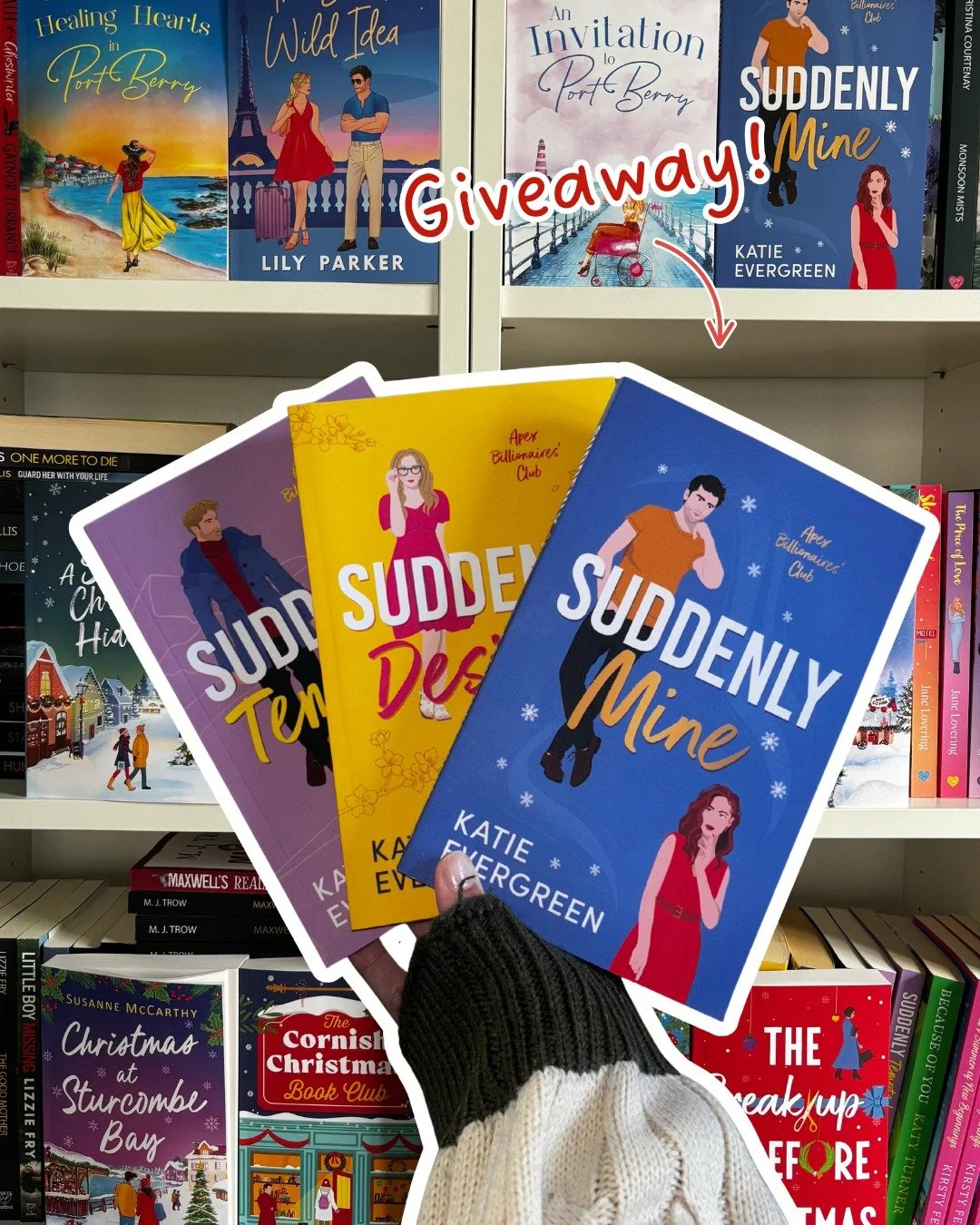 GIVEAWAY TIME! 🎁 Win the complete APEX Billionaires’ Club series by Katie Evergreen!:
🎄 Follow us and @katieevergreenauthor
🎄 Like this post
🎄 Tag a friend and comment...
👉 Your favourite romance trope!
🪄 The giveaway ends 31 October 20