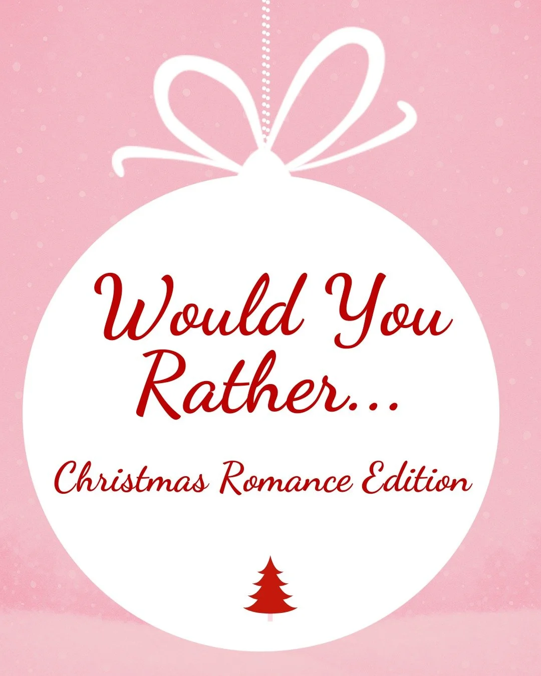 🎅 Would you rather&hellip; get snowed in with your book boyfriend or share one bed on Christmas Eve? 👀

Play along with our Christmas Romance Edition and drop your answers in the comments 👇

#christmasreads #romancereads #holidaytbr #romancebooks 