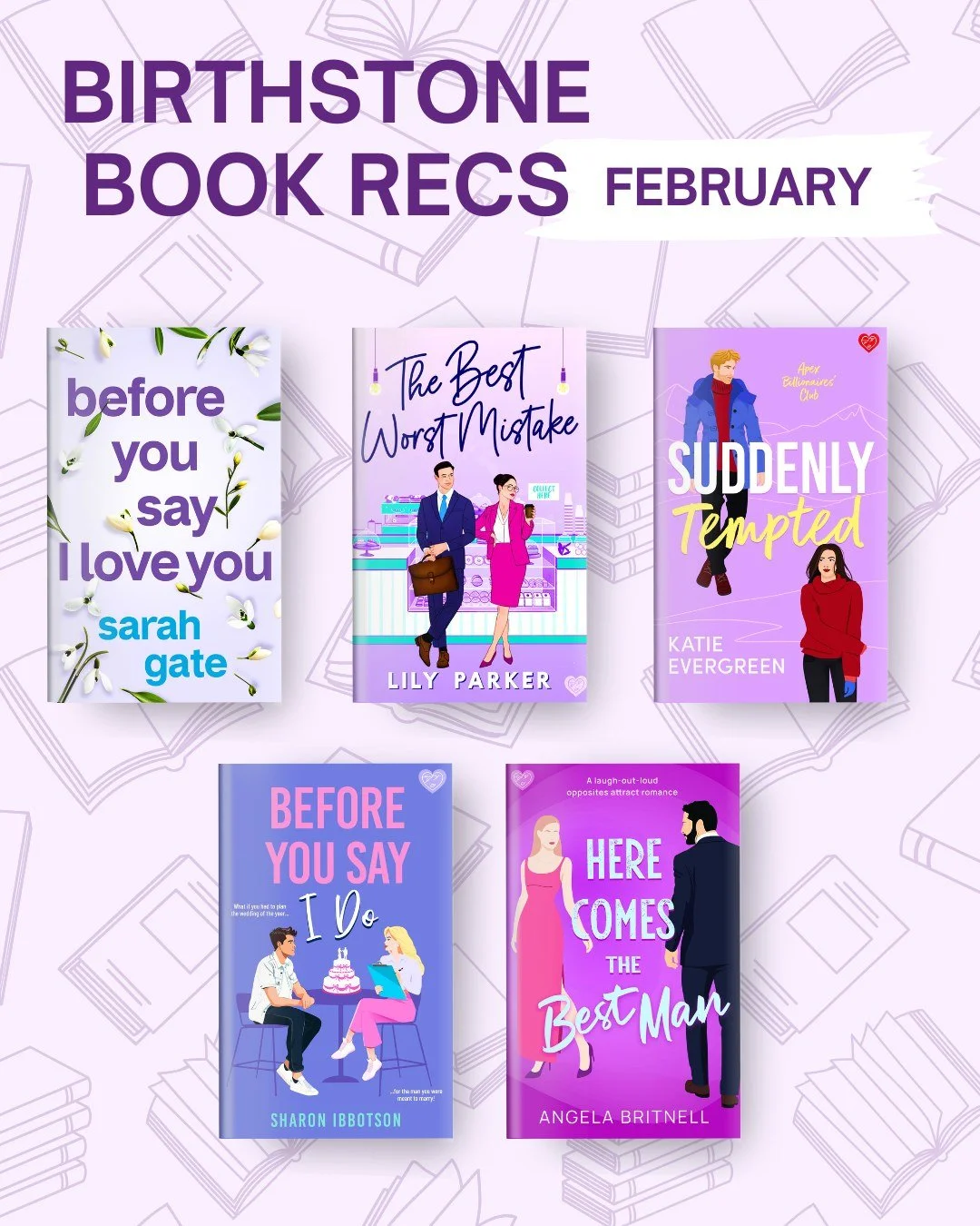 February vibes 💜  Dive into romance books with Amethyst-inspired covers full of love and a little heat 📚
💬 Do you have a February birthday or a favourite purple book to share?

#kindleunlimited #romancerecs #romancebooks #bookgirlies #februaryread