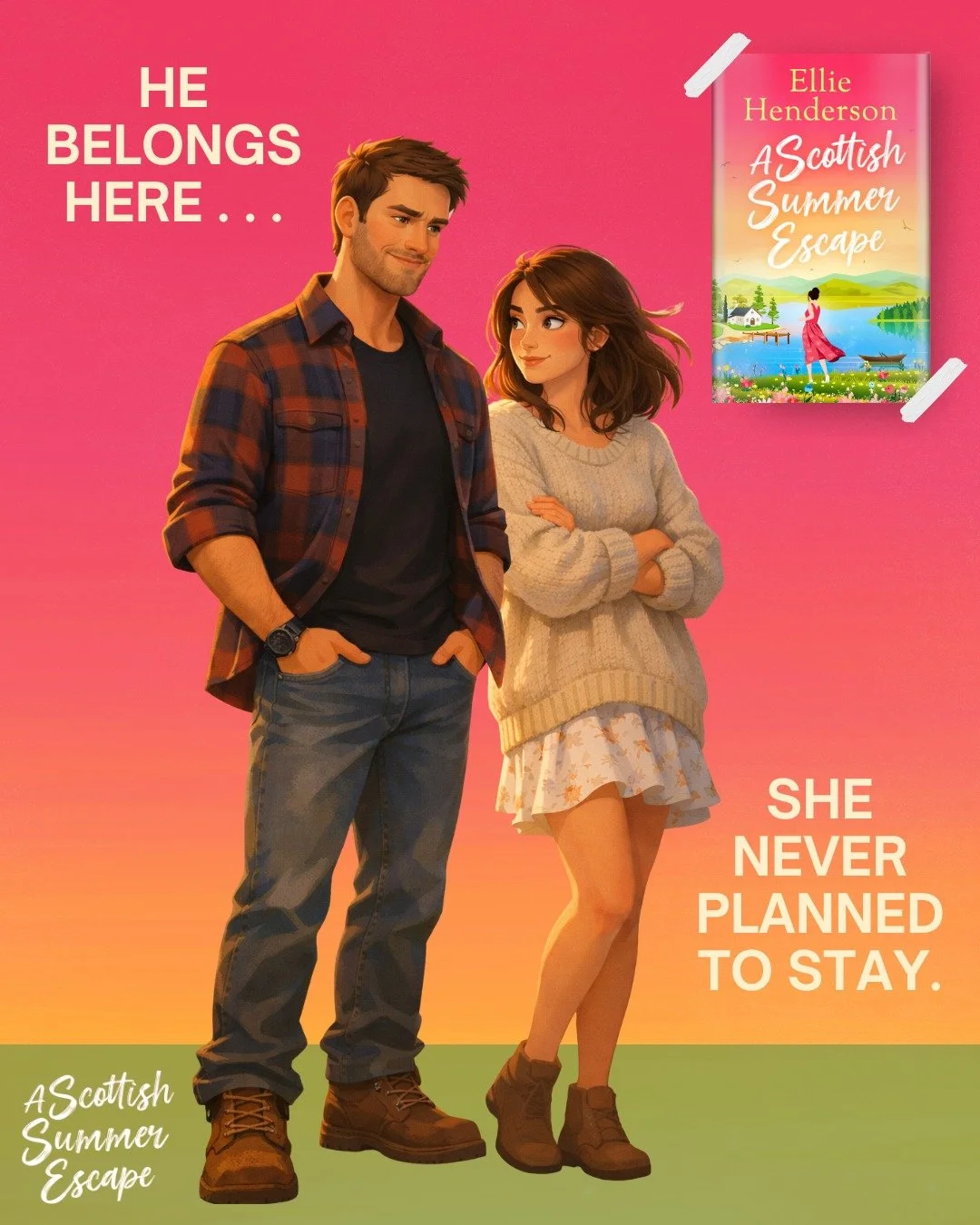 One summer. One village. One love neither of them expected.

📖 A Scottish Summer Escape by Ellie Henderson

☀️ Enemies-to-lovers
☀️ Second-chance
☀️ Small-town
☀️ Forced Proximity
☀️ New beginnings

#smalltownromance #enemiestolovers #secondchancero