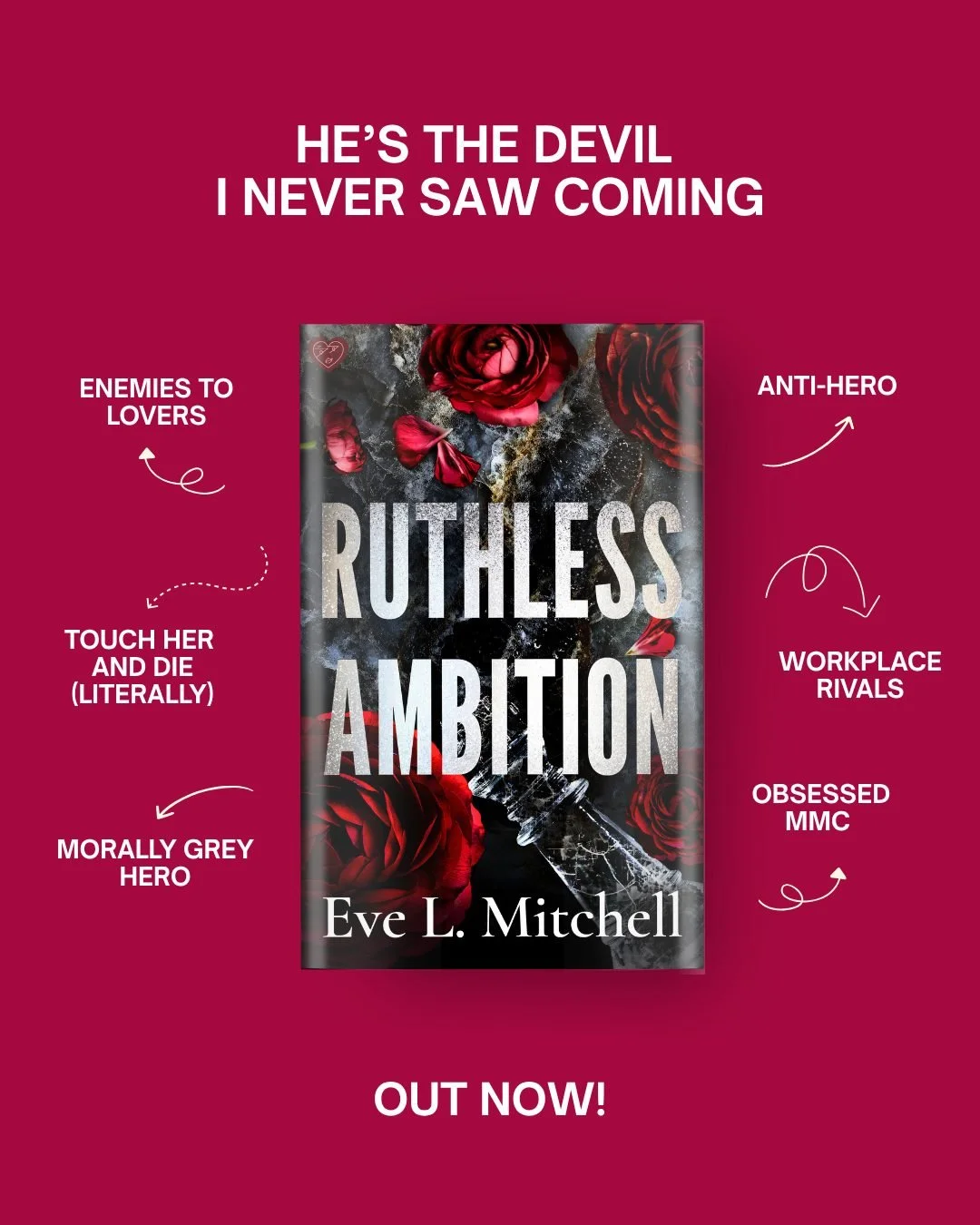 Think you can handle Onyx Santo? 😈

📖 RUTHLESS AMBITION by Eve L. Mitchell
👉 Link in bio
📚 Available on Kindle Unlimited 

🖤 Enemies to lovers
🔥 Touch her and d!e (literally)
🖤 Morally grey hero
🔥 Workplace rivals
🖤 Anti-hero

#ruthlessdevil