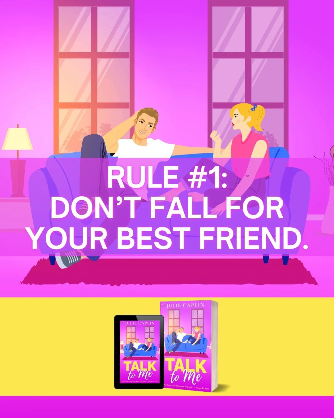 She fell first&hellip; but what if he falls harder? 👀

📖 TALK TO ME by Julie Caplin
📚 Available on Kindle Unlimited 

🩷 Friends-to-lovers
✨ Slow-burn
🩷 Love triangle
✨ Second-chance romance

#talktome #juliecaplin #friendstolovers #slowburnroman