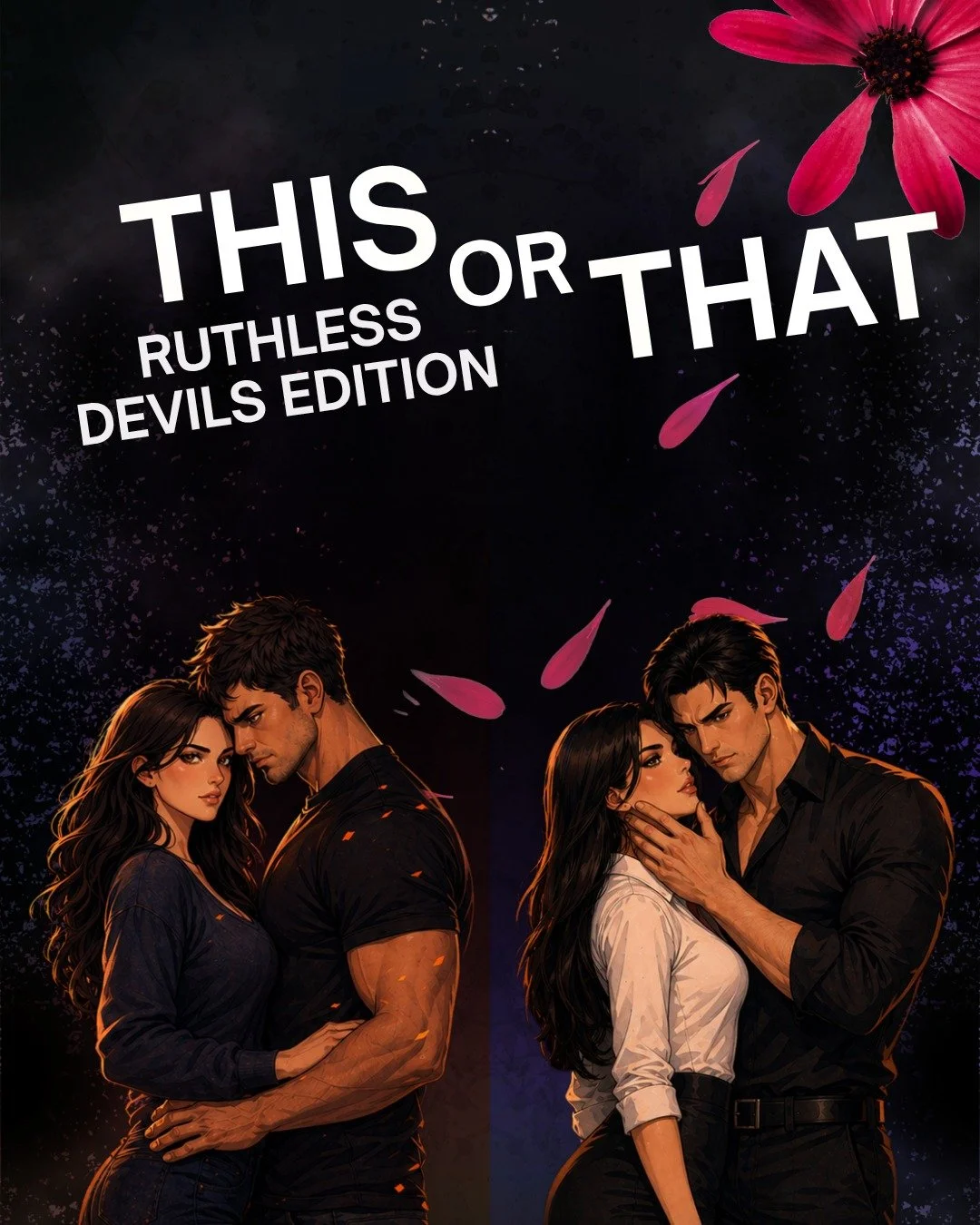 THIS or THAT . . . what are you picking? 🖤

📚 Ruthless Devils by Eve L. Mitchell 
🔗 Link in bio
👉 All on Kindle Unlimited 

#ruthlessdevils #darkromance #kindleunlimited #morallygreymmcs #booktokromance