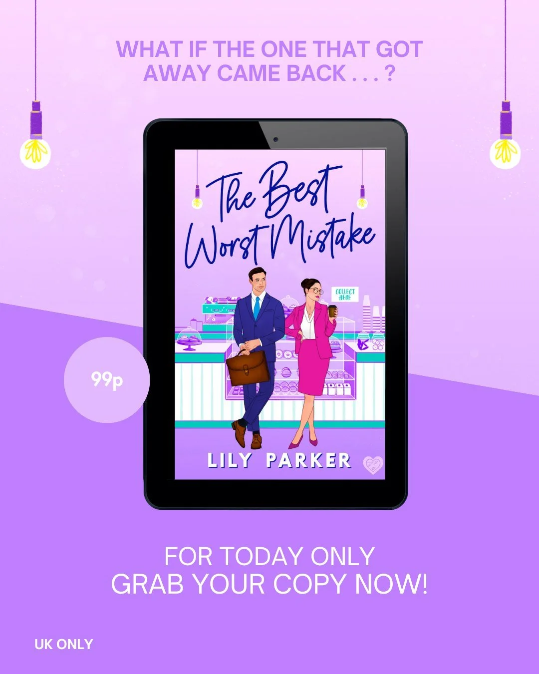 FOR A LIMITED TIME ONLY GRAB YOUR COPY WHILE YOU CAN!
The one that got away is back. Hotter, closer, and completely off-limits. A spicy second-chance romance packed with tension, banter, and a cinnamon roll hero you won&rsquo;t forget.

💜 second-cha