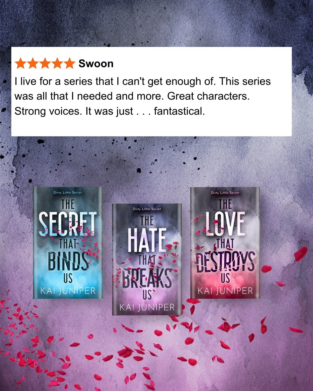 You don&rsquo;t want to miss out on this series . . . 👀

📖 THE SECRET THAT BINDS US by Kai Juniper (book one)
🔗 OUT NOW! (link in bio)
📚 Available on Kindle Unlimited 

🖤 Bully romance
🔥 Enemies-to-lovers
🖤 Opposites attract
🔥 Forbidden love
