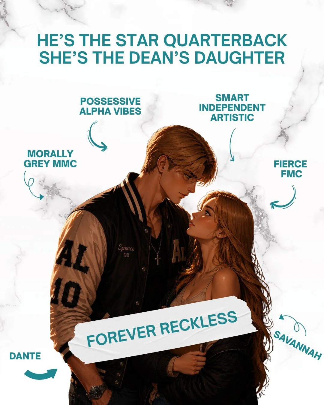 He&rsquo;s the star quarterback. She&rsquo;s the dean&rsquo;s daughter. And neither of them are safe 👀

📖 FOREVER RECKLESS by Eve L. Mitchell
🔗 Link in bio
📚 Available on Kindle Unlimited

🖤 Morally grey MMC
🏈 Sports romance
🖤 Enemies-to-lover