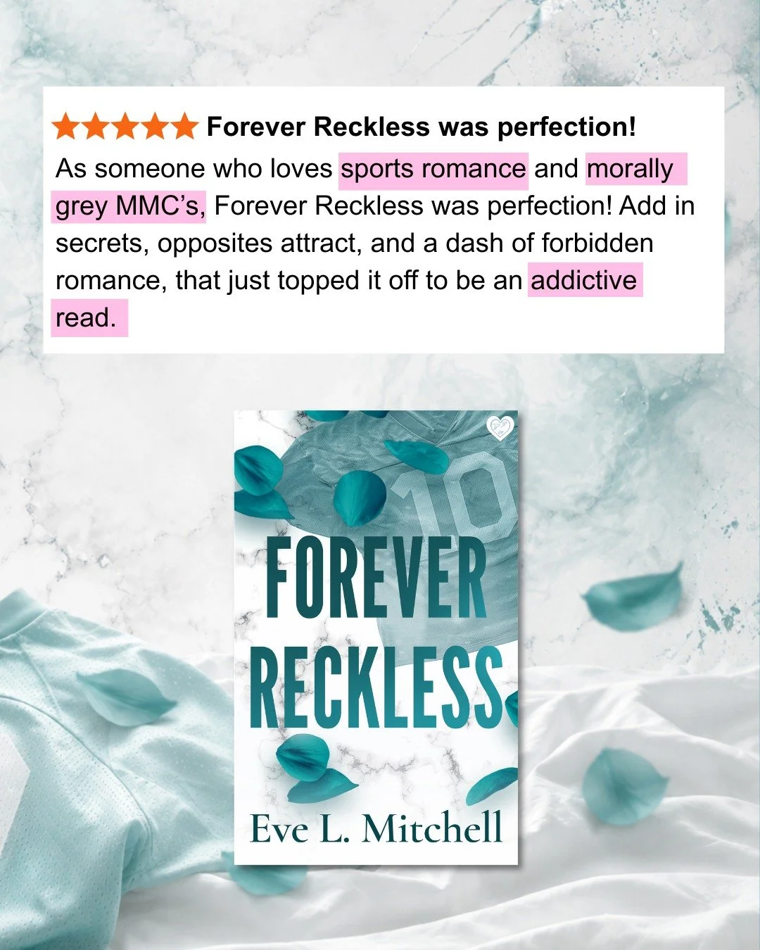You really don&rsquo;t want to miss this one 👀

📖 FOREVER RECKLESS by Eve L. Mitchell
🔗 Link in bio
📚 Available on Kindle Unlimited

🖤 Morally grey MMC
🏈 Sports romance
🖤 Enemies-to-lovers
🏈 Opposites attract

#foreverreckless #everlmitchell 