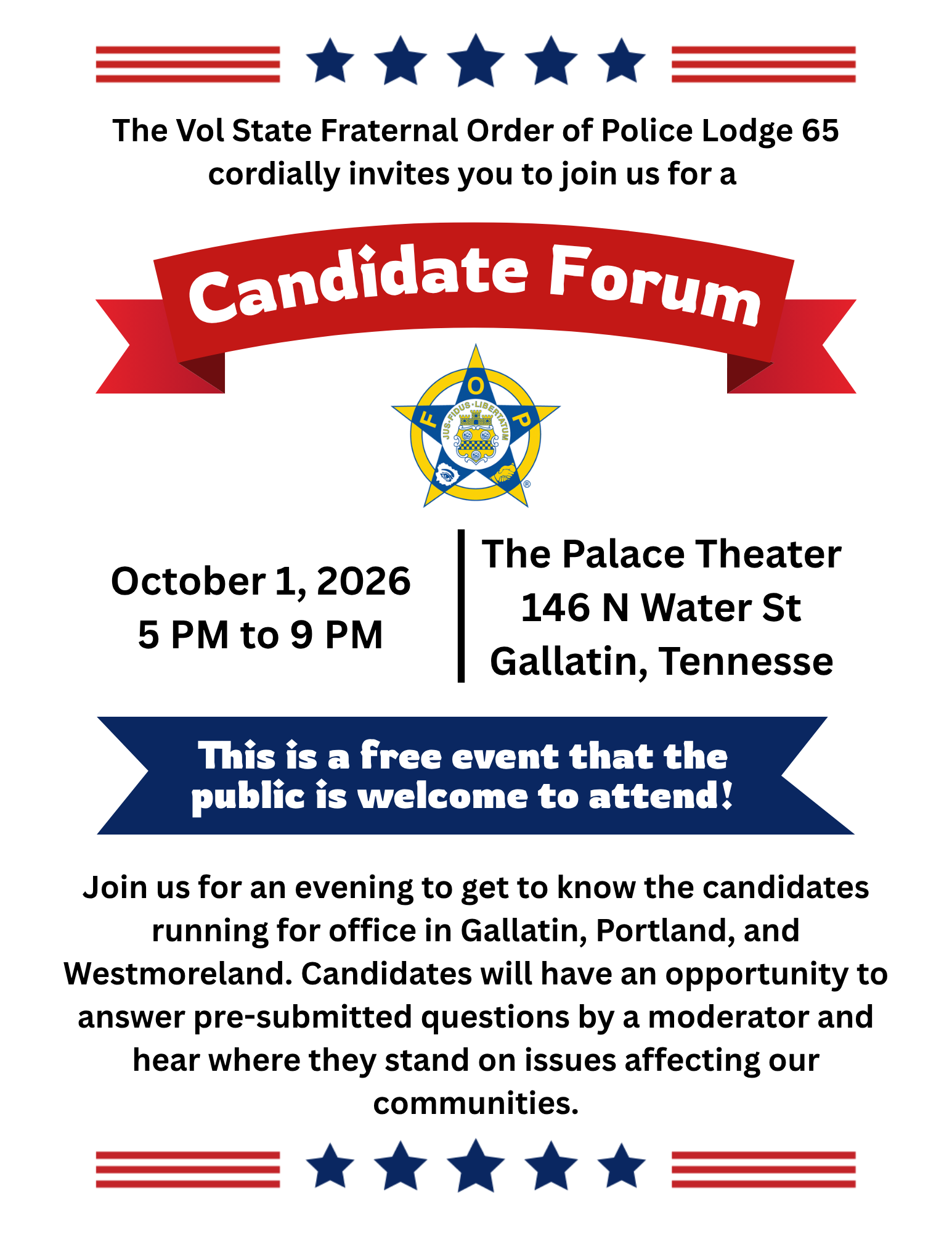Candidate Forum 