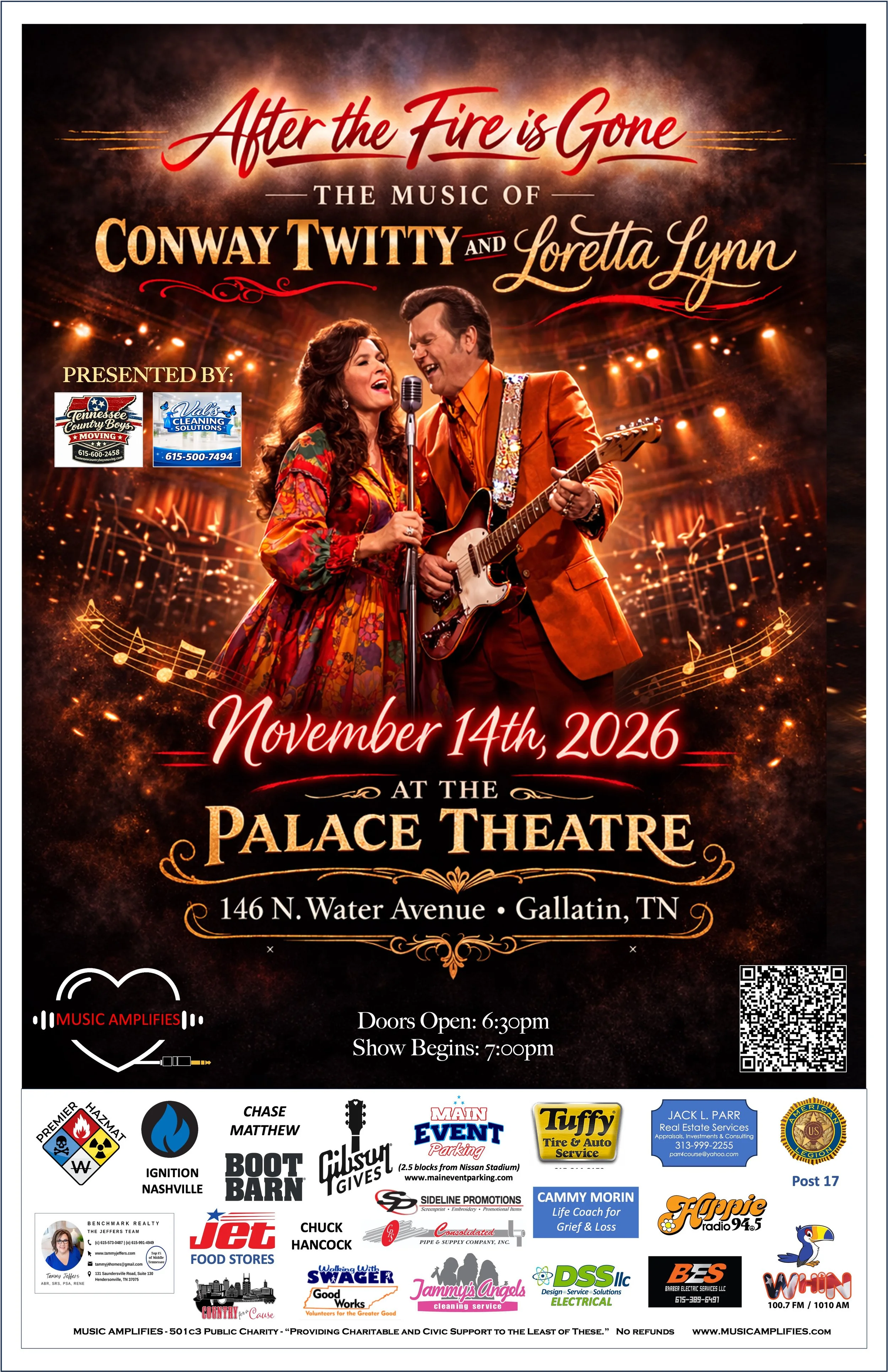  "AFTER THE FIRE IS GONE" The Music of Conway & Loretta