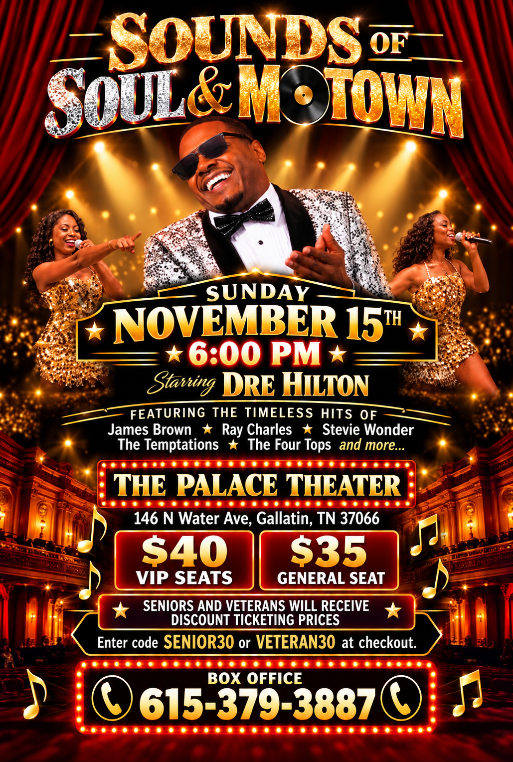 Motown &amp; Soul Music Show - Ft. Dre Hilton
