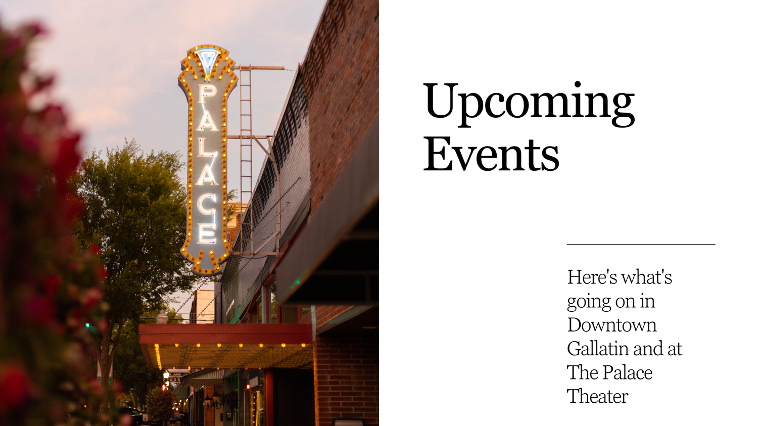 Calendar — Historic Downtown Gallatin
